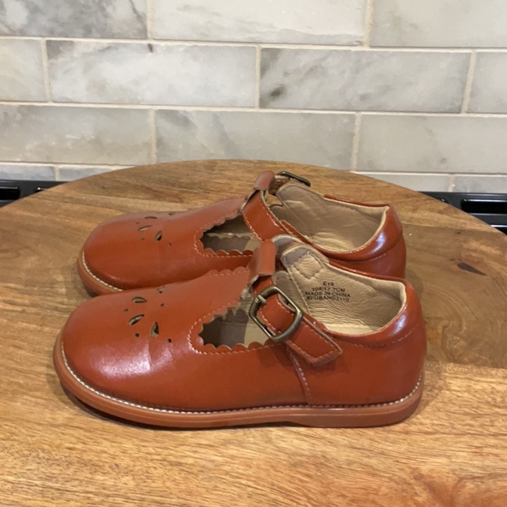 Estine Tan Toddler Kids Mary Jane Dress Shoes